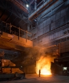 ArcelorMittal Ruhrort, tapping the 140 t...
