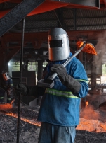 Siderbras Siderúrgica - blast furnace worker
