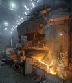 Uraltrak, tapping the arc furnace