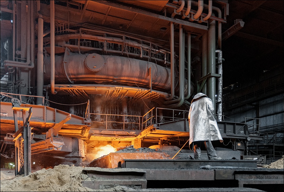 ArcelorMittal Ostrava, work at the blast furnace no.2