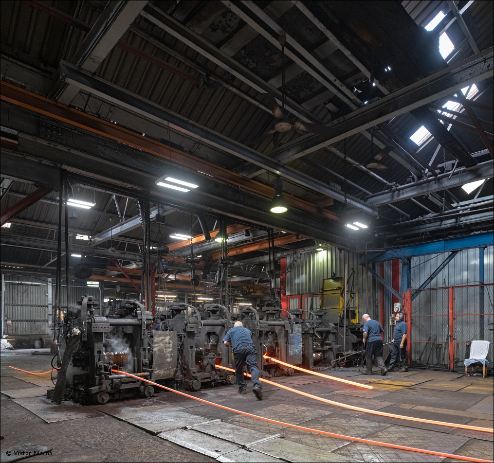Bedford Steels - manual rolling mill