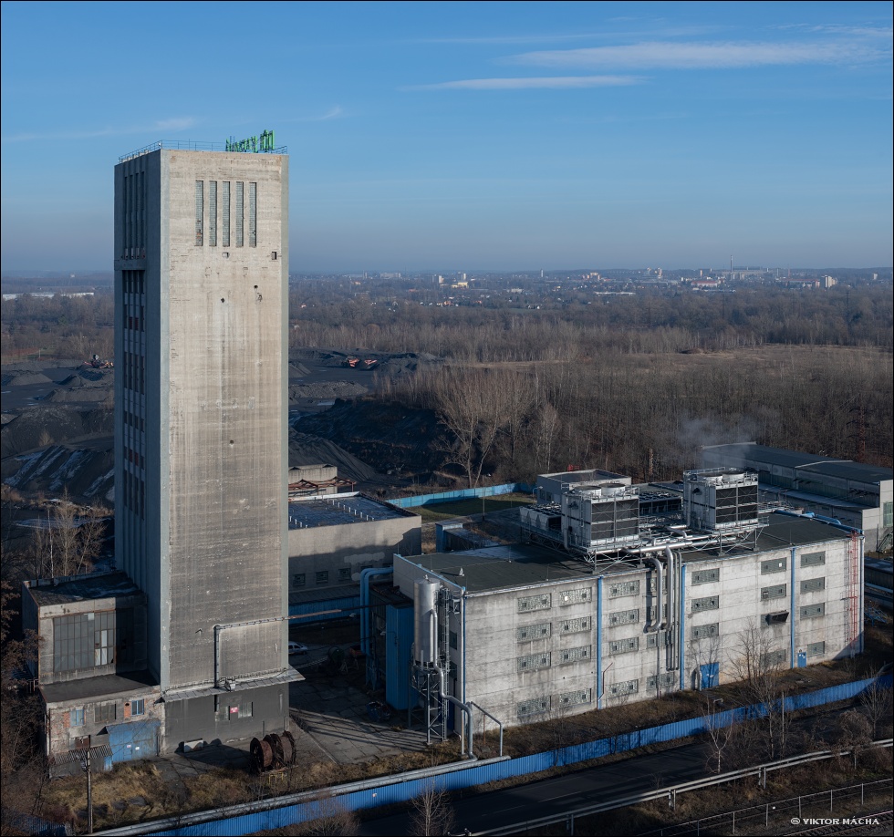 důl ČSA / Karviná, jáma 3 - winding tower