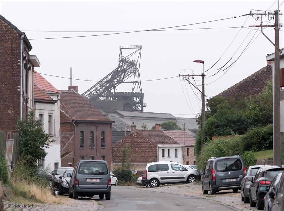 NLMK Clabecq, the town of Ittre with last blast furnace relict