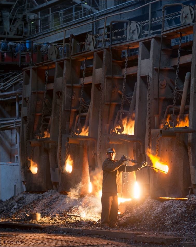 OMK Vyksa Steel, temperature taking