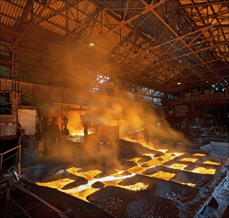 Satka ironworks, sand-pits casting