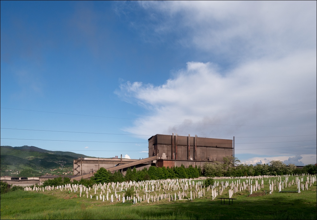 Željezara Zenica, steel mill and cemetery