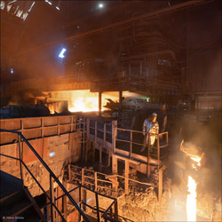 Liberty Galati - tapping the blast furnace