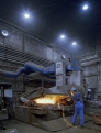 BAK foundry, at the induction furnace