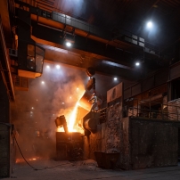 Siempelkamp foundry - iron pouring